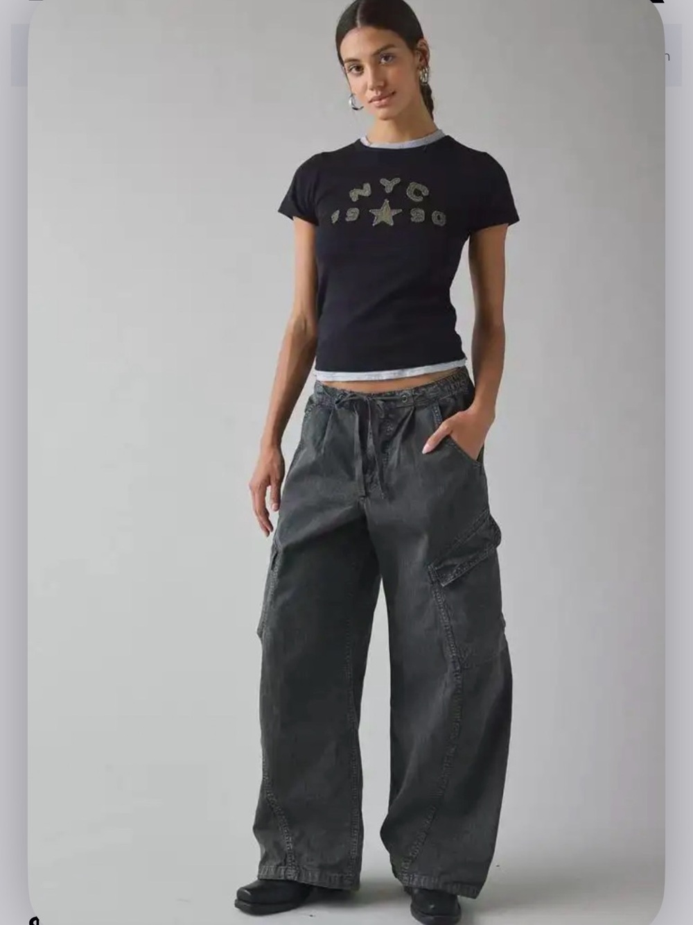 BDG Station Cocoon Baggy Barrel Leg Cargo Pants - M/8